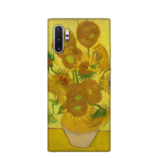 Van Flower Printed Silicone Back Cover for Samaung Galaxy Note 10 Plus