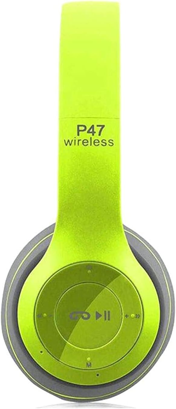 سماعة رأس لاسلكية بلوتوث P47 بميكرفون - اخضر