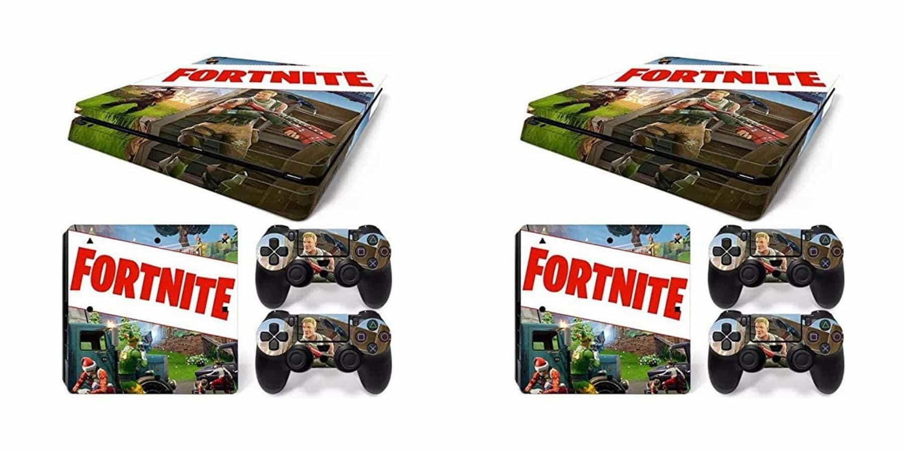 Set of 2 Fortnite Sticker for Sony PlayStation 4 Slim and Controllers - ST-CO-SE-1576