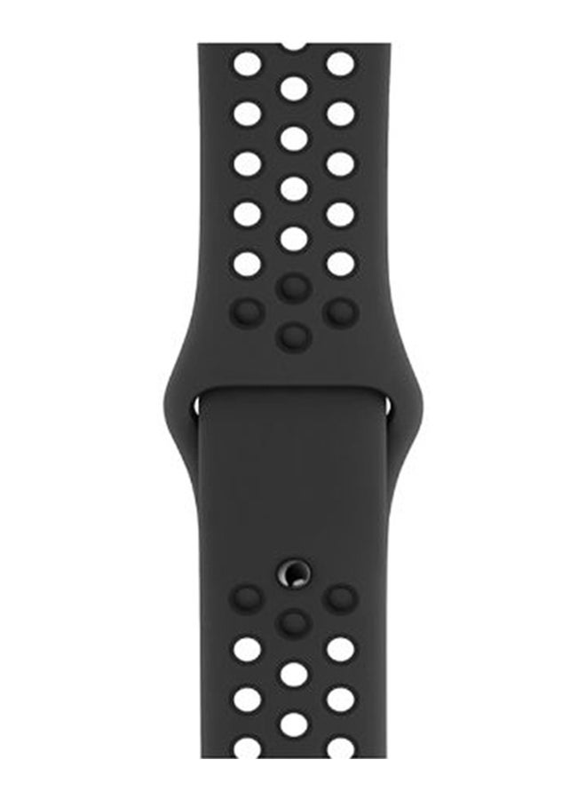 Silicone Replacement Strap for Apple Smart Watch, Black - PBD44OBK