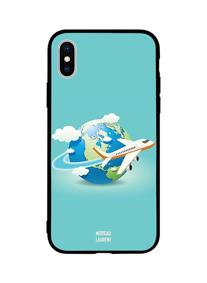 Fly Around The World Printed Back Cover for Apple iPhone X