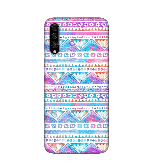 Silicone Colorful Mandala Pattern Back Cover For Samsung A30s