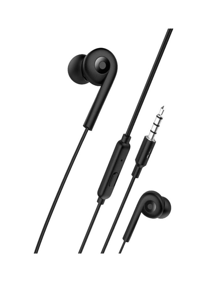 Oraimo Wired Earphone with Microphone, Black - OEP-E11