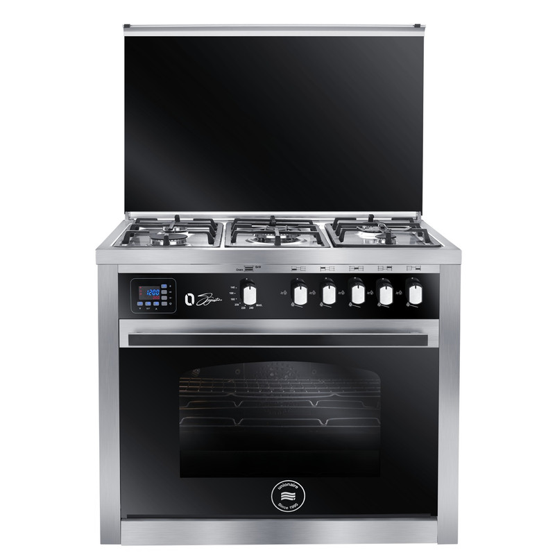Unionaire O-signature Freestanding Gas Cooker, 5 Burners, Stainless Steel - C69SSGC511ITSFOS2WAL