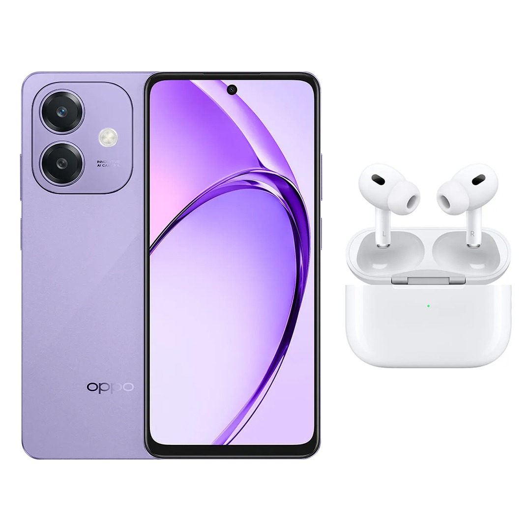 Oppo A3 256GB 8GB RAM 4G LTE Dual SIM Starry Purple International Version Ridingtone AirPods Pro 2nd Generation Earbuds Noise Cancellation White price in Egypt B.TECH