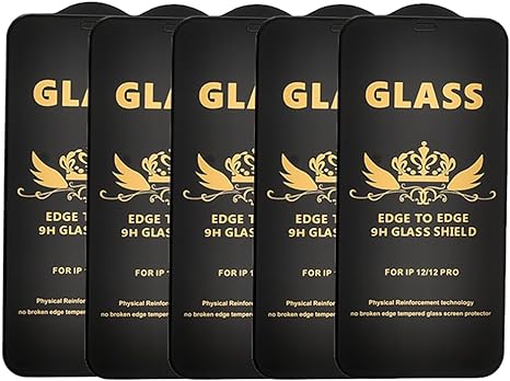 G-Power 5 Pack Glass Screen Protector for Apple iPhone 12 Pro