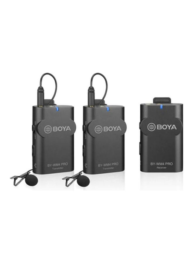 Boya Dual Channel Digital Wireless Microphone, Grey - BY-WM4-PRO-K2