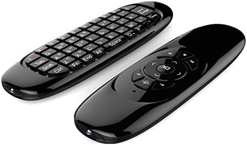 VoocMe 2.4G Mini Air Mouse Remote with Keybaord for Android TVs Box - Black