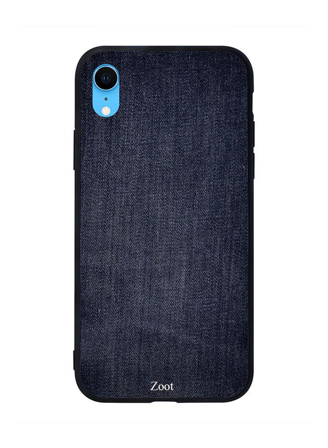 Dark Blue Jeans Printed Back Cover for Apple iPhone XR