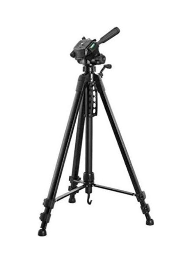 Weifeng Professional Tripod with 2 Mobile Phone Clamps, Black - WF-3560