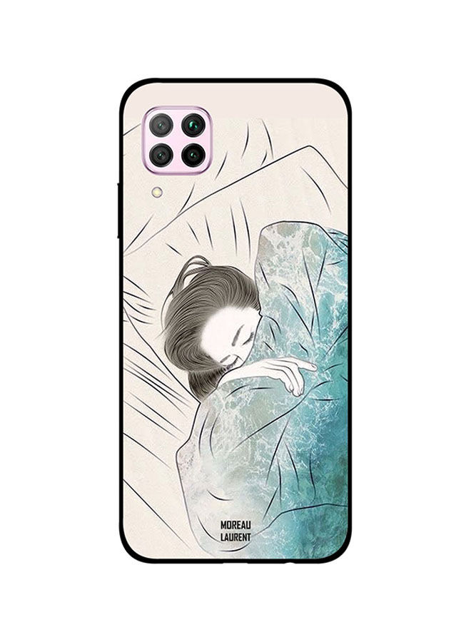 Moreau Laurent Doodle Girl Sleeping Printed Back Cover for Huawei Nova 7i