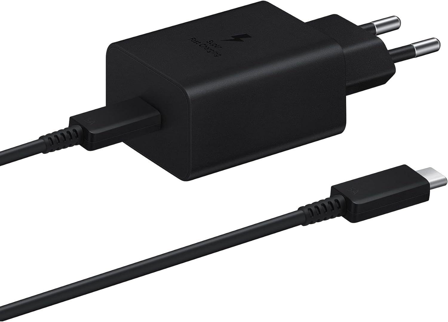 Samsung Wall Charger with USB Type-C Cable, 45 Watt, USB-C Port, Black - EP-T4510XBEGEU