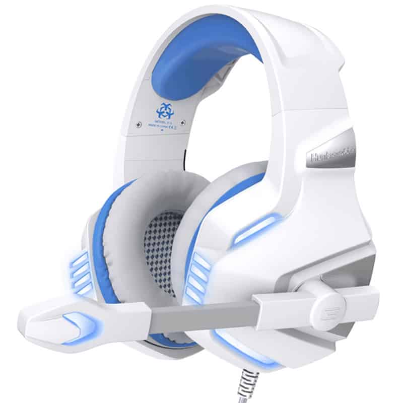 HunterSpider V3 Wired Gaming Headset with Microphone White and Blue Best price in Egypt B.TECH