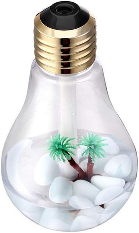 Electric Air Humidifier Lamp Shape- White