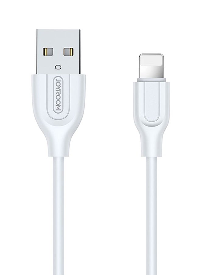 Joyroom Youth Series USB to Lightning Data and Charging Cable, 1m, White - S-L352
