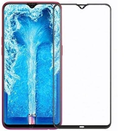 5D Tempered Glass Screen Protector for Oppo F9 Pro - Transparent with Black Frame