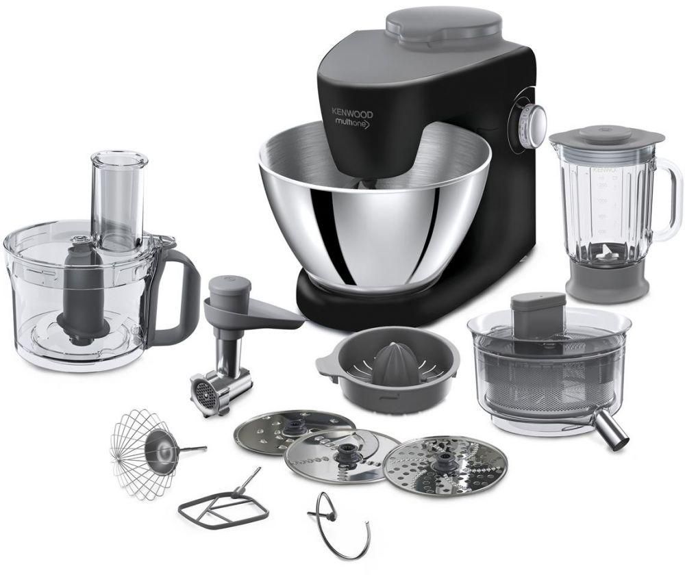 Kenwood MultiOne Kitchen Machine, 1000 Watt, Black - KHH326BK