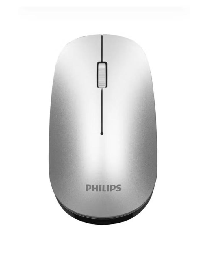 Philips Wireless Mouse, 1600 DPI, Silver - M305