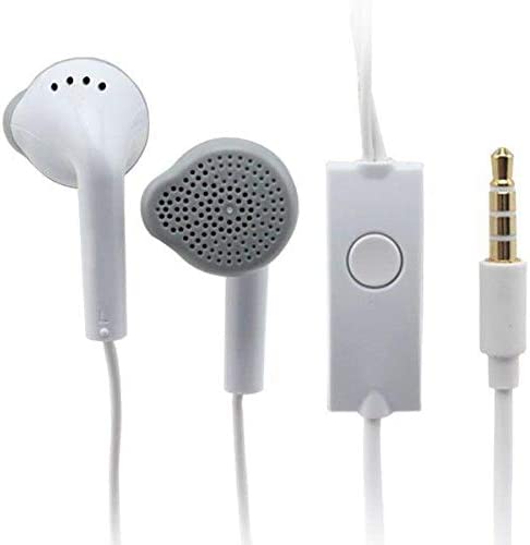 Wired In-Ear Headphones with Microphone, White - HF500038FH