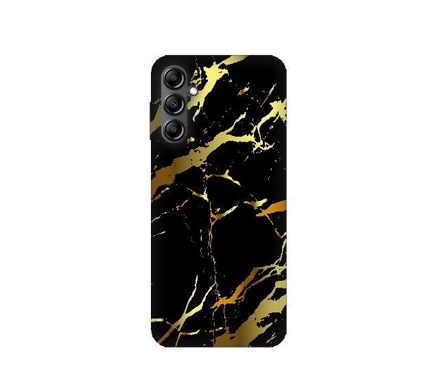 Gold And Black Pattern Printed Silicone Back Cover for Samsung Galaxy A04S