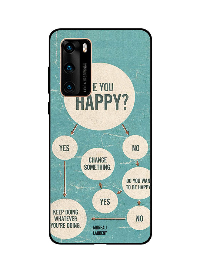 Moreau Laurent Are You Happy Chart Printed Back Cover for Huawei P40