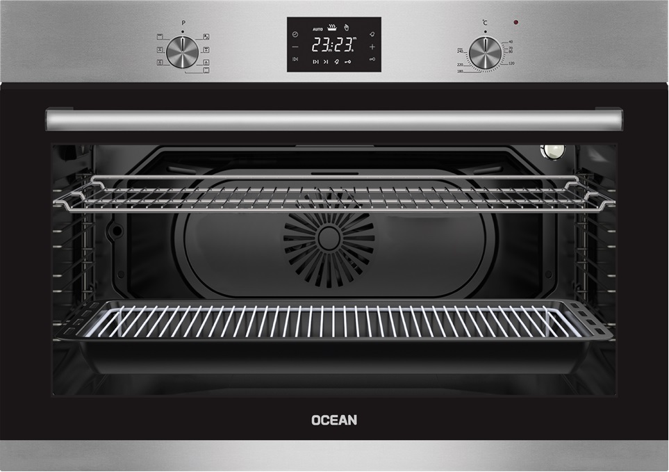 Ocean Built-in Electric Oven, with Grill, 98 Liters, Black and Stainless Steel- OEOF 99 I R C TC