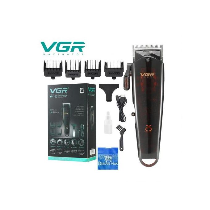 VGR Rechargeable Hair Shaver, Black- V165, with Gift Bag