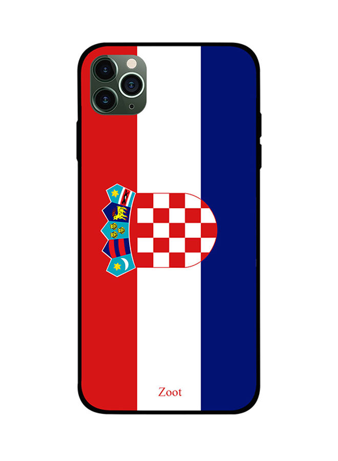 جراب ظهر بطبعة علم دولة كرواتيا لابل ايفون 11 برو