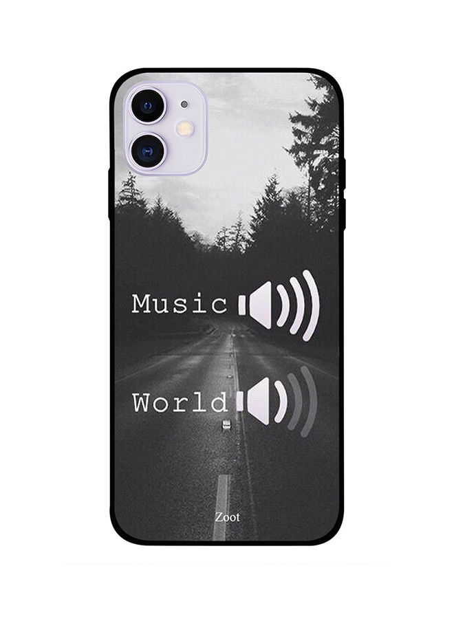 Music World Printed Back Cover for Apple iPhone 11