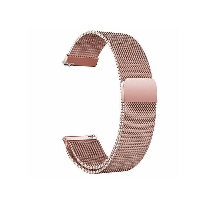 Stainless Steel Smart Watch Strap For Samsung Galaxy Active 2, 44mm - Rose Gold