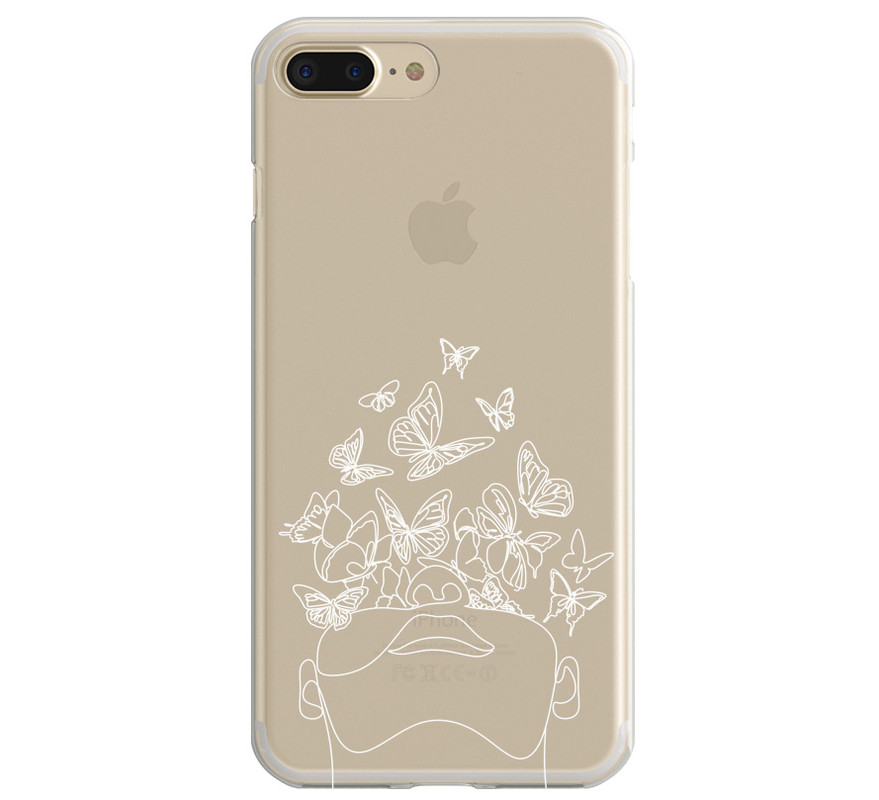 Covery Butterflies Pattern Back Cover for Apple Iphone 8 Plus
