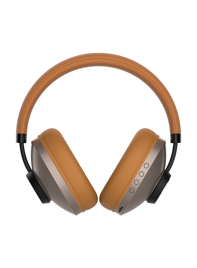 Sodo Over-Ear Wireless Headphones, Brown- SD-1007