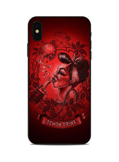 Demon Drink Skin For Apple Iphone Xs Max Red