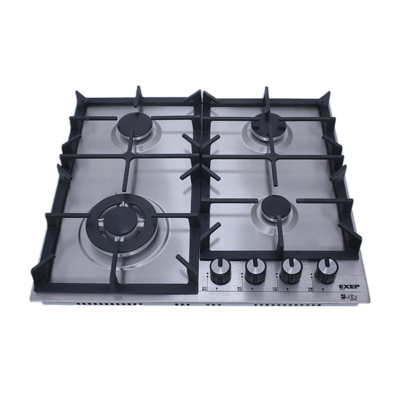 Purity Gas Built-in Hob, 60cm, 4 Burners, Silver - HPT603S