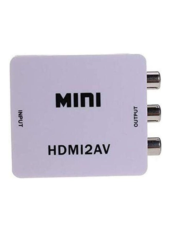 محول فيديو من HDMI إلى AV بدقة HD - ابيض