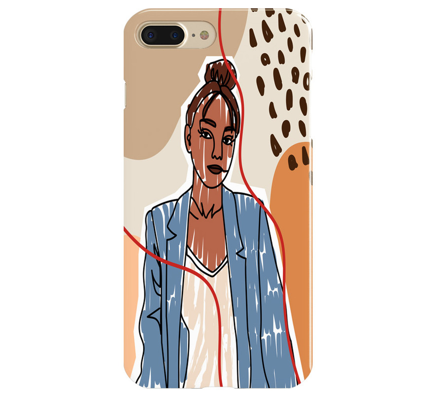 Covery Girl Pattern Back Cover for Apple Iphone 8 Plus