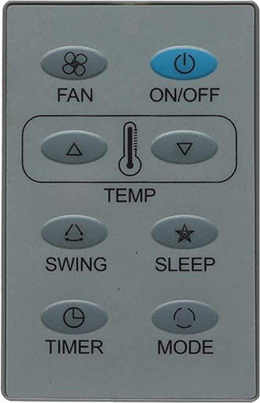 Remote Control for Window Unionaire Air Conditioners, Grey - RU2