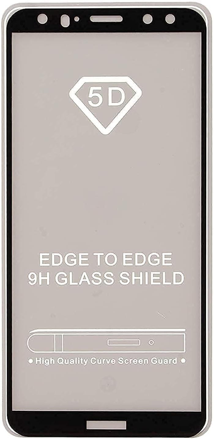 5D Glass Screen Protector for Huawei Mate 10 Lite - Transparent with Black Frame