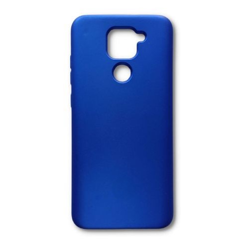 Stratg Silicone Back Cover for Xiaomi Redmi Note 9 and Redmi 10X 4G - Royal Blue