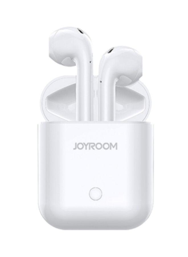 Joyroom Wireless In Ear Earbuds with Built-in Microphone, White - JR-T03