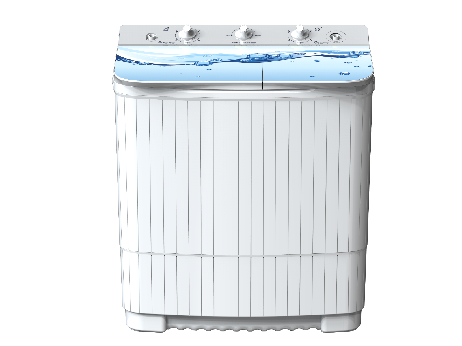 Fresh Diamond Top Load Half Automatic Washing Machine, With Dryer, 8 KG, White- FWT800PD