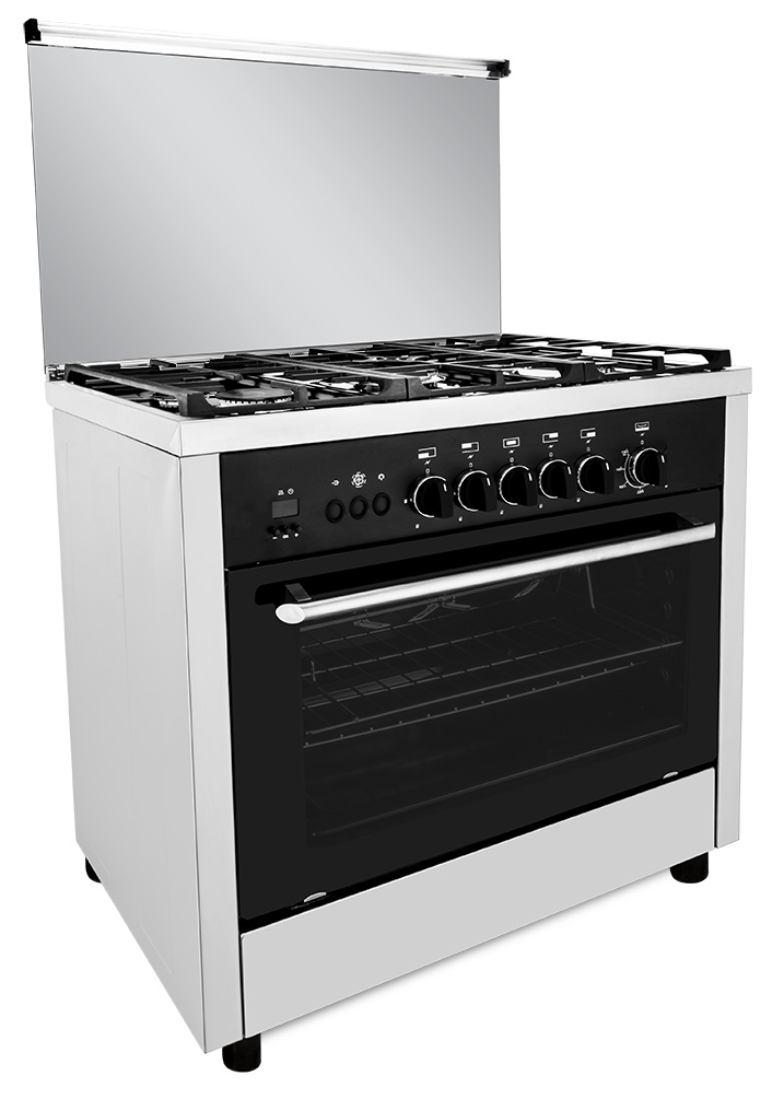 Fresh Professional Gas Cookers, 5 Burners, Stainless Steel- 5790