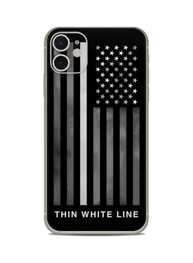 Thin White Line Skin For Apple Iphone 11