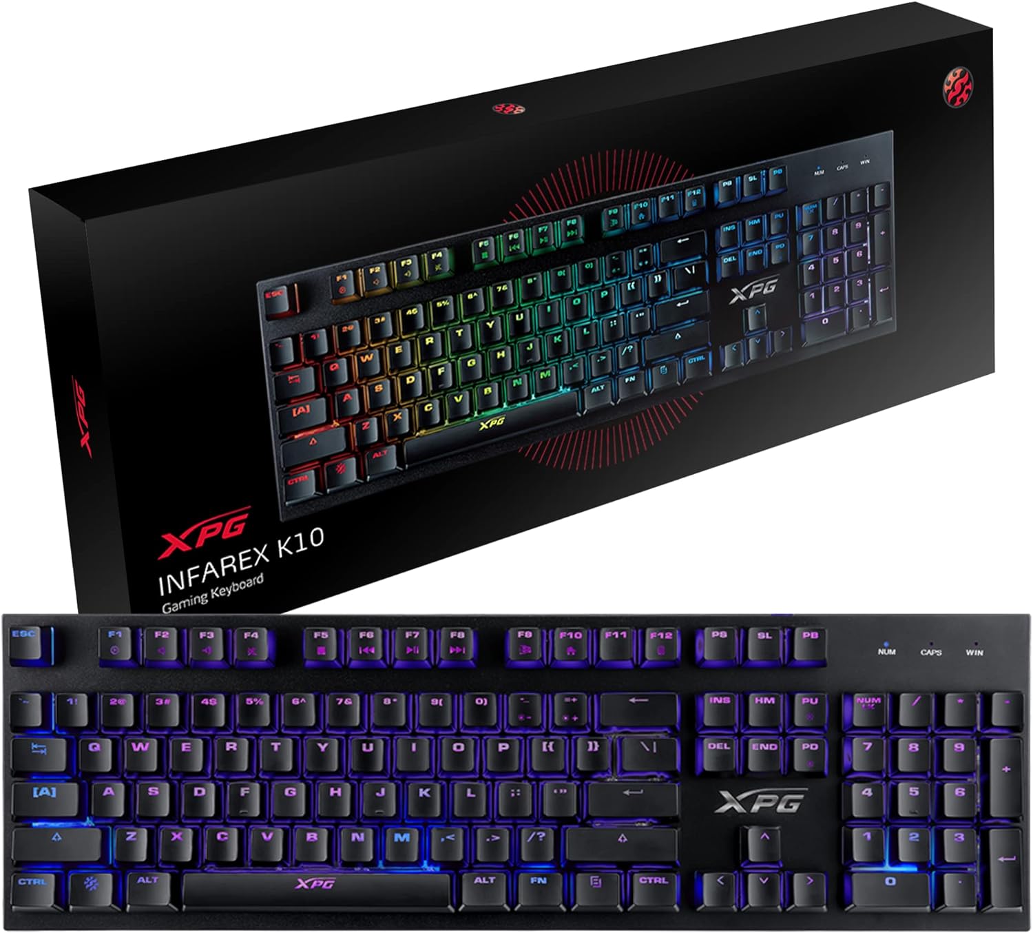 Xpg Wired Gaming Keyboard, Black - Infarex K10