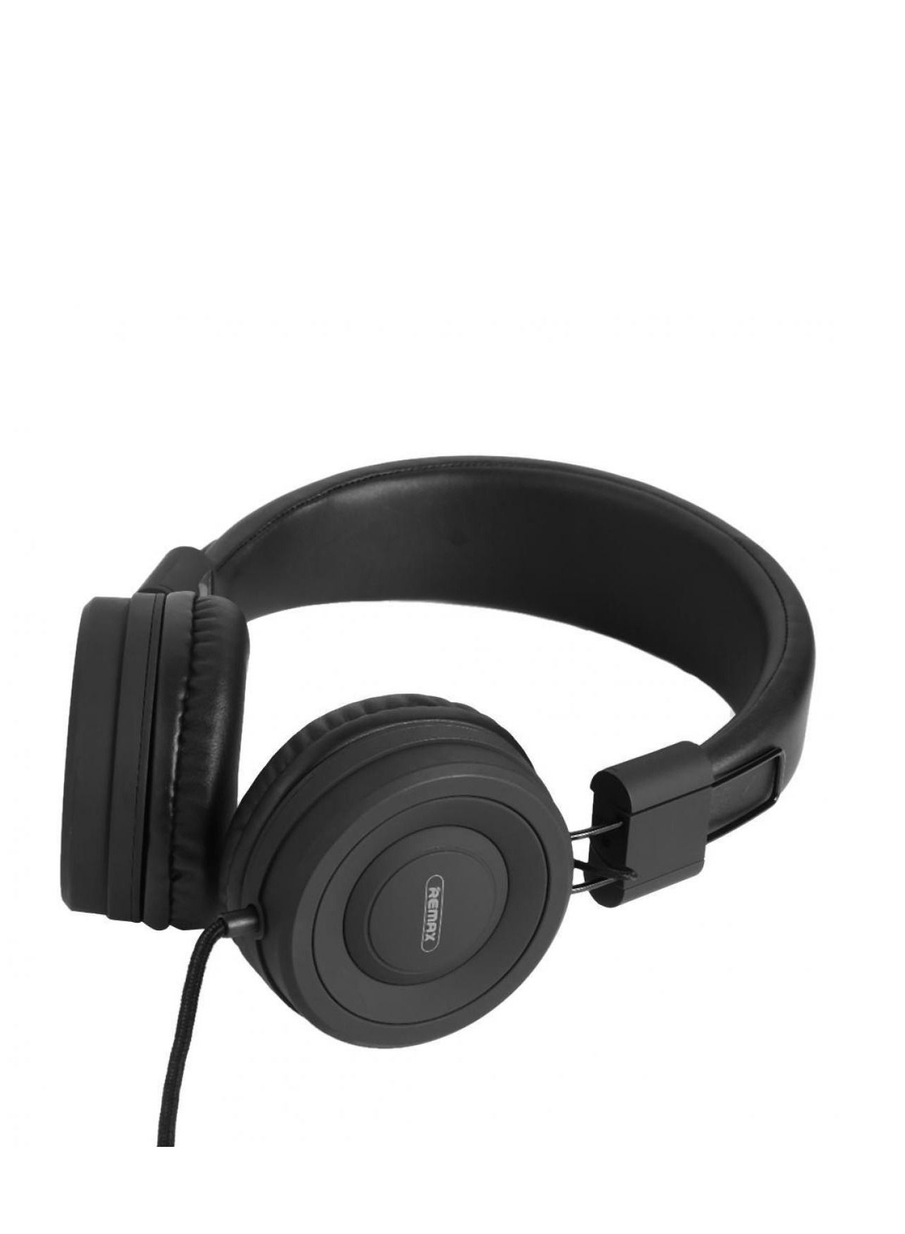 Remax Over-Ear Wired Headphones, Black- RM-805