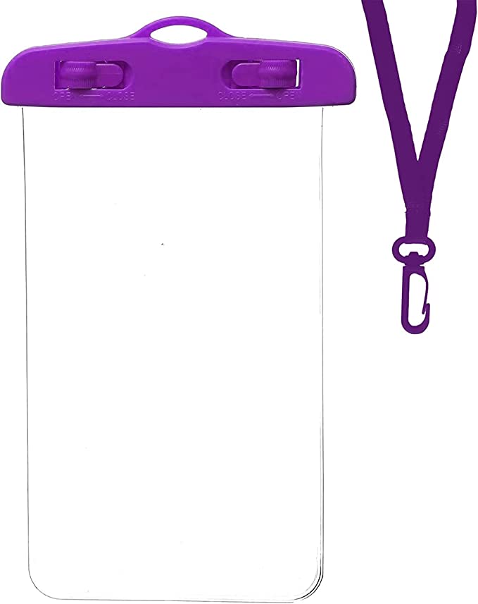 Waterproof Transparent Mobile Cover for Any Mobile Phone - Purple