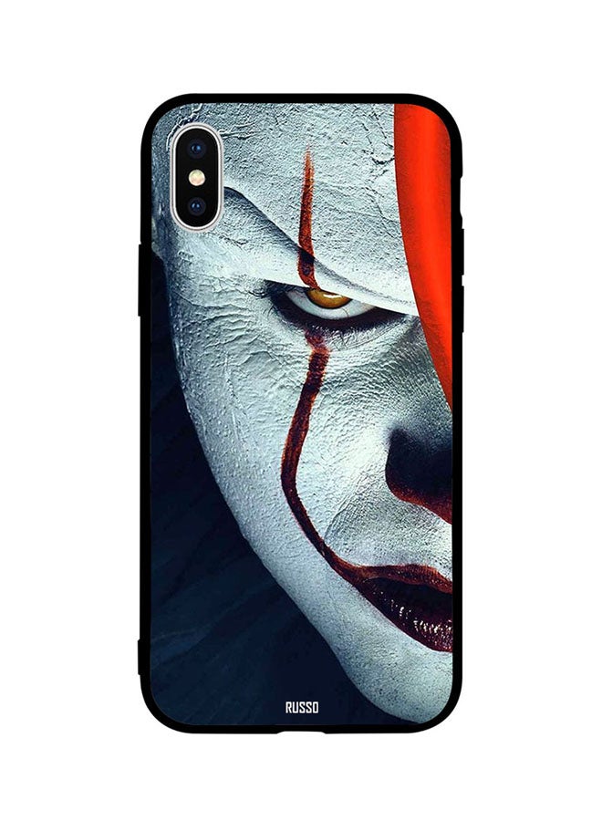 Clown Half Angry Face Printed Back Cover for Apple iPhone X