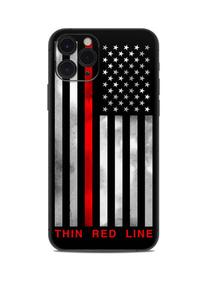 Thin Red Line Skin For Apple Iphone 11 Pro