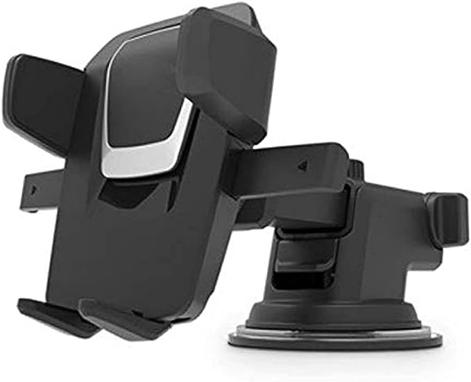 Easy One Touch 4 Dashboard & Windshield Car Phone Mount holder for iPhone Xs Max R 8 Plus 7 6s SE Samsung Galaxy S9 S8 Edge S7 S6 Note 9 & Other Smartphone