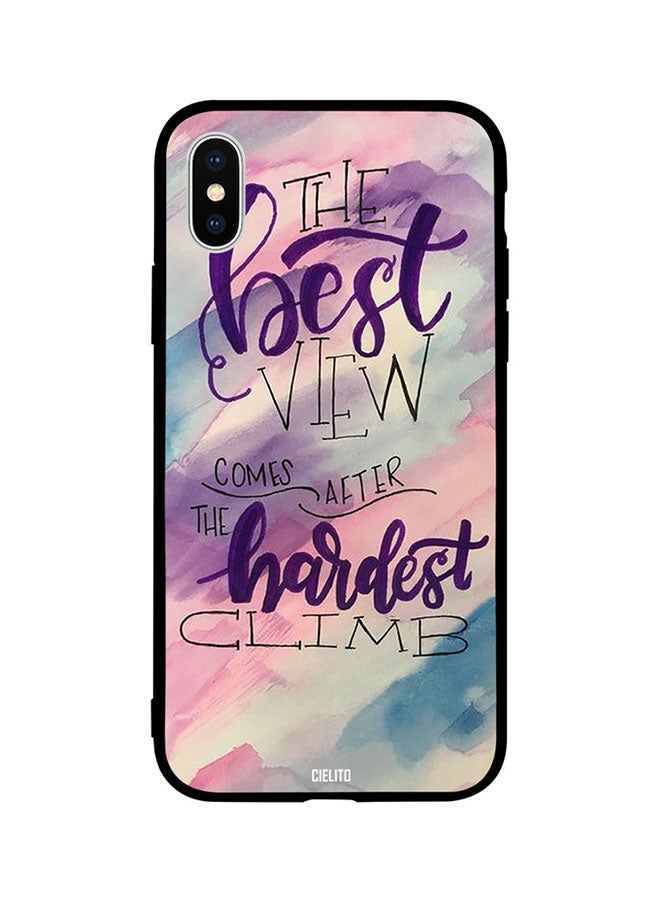 Best View After Hard Climb Printed Back Cover for Apple iPhone XS